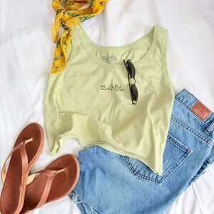 salt life | size xl | lime green tank top